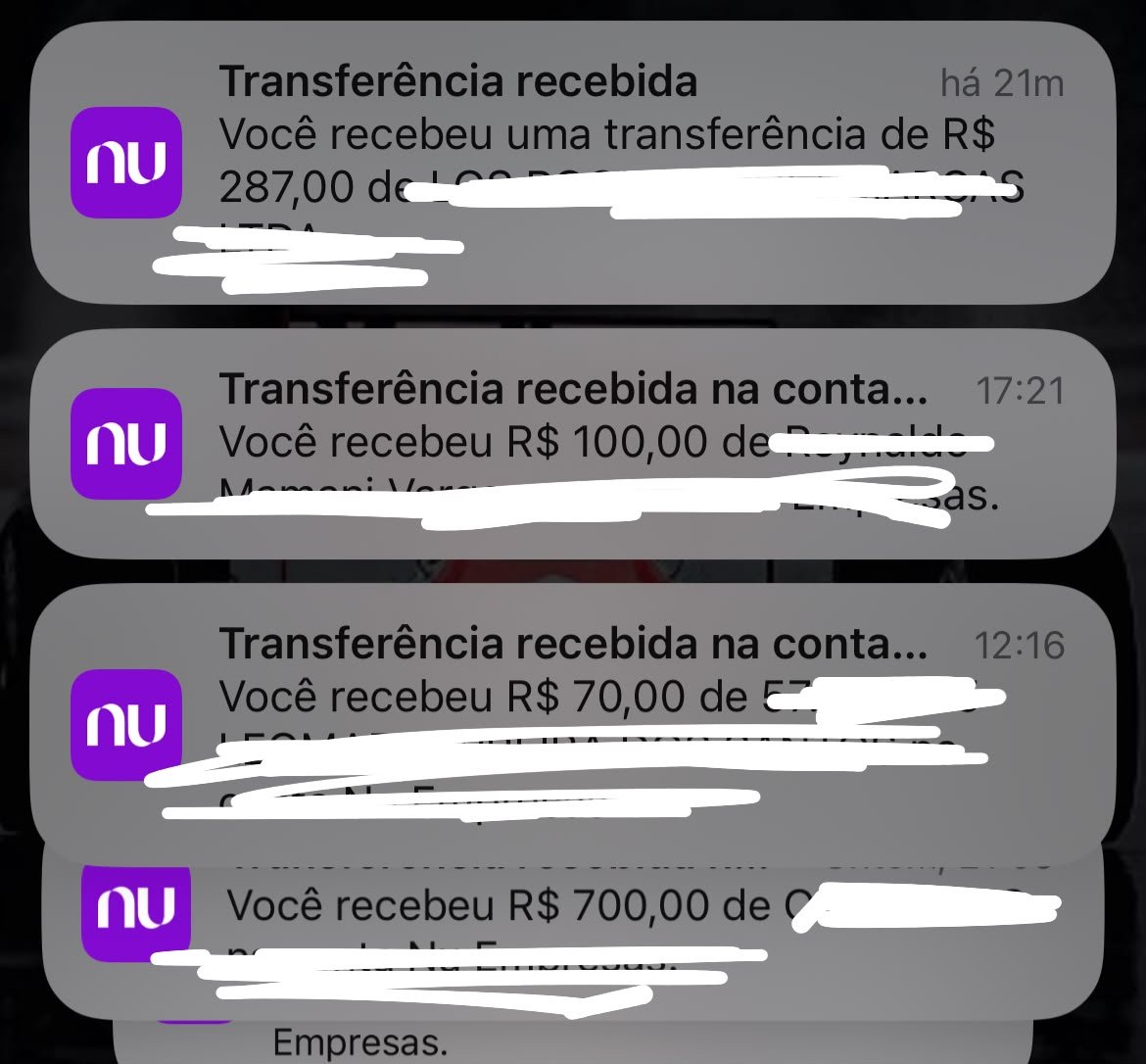 Print de saldo real