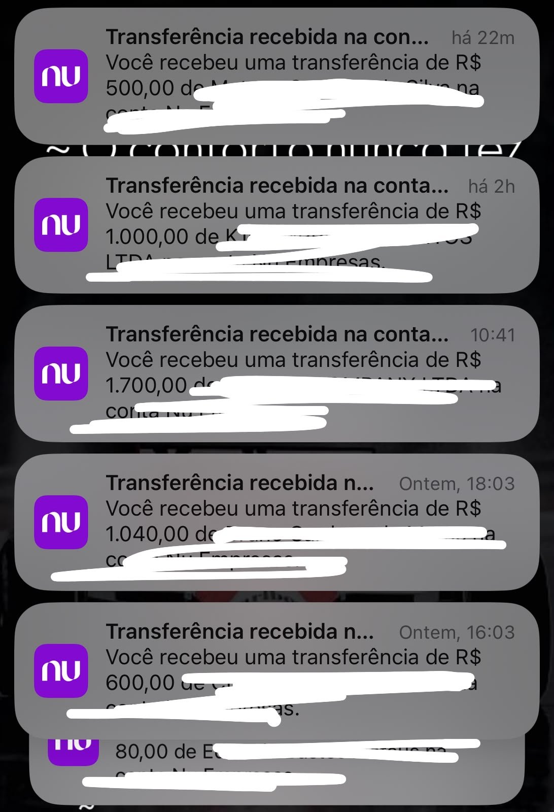 Print de saldo real